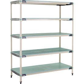 5 Shelf Shelving Unit w/Bottom Shelf, Starter, 59-3/4"W x 24-1/4"D x 74-3/16"H