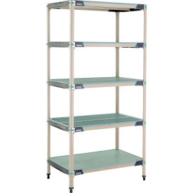 5 Shelf Shelving Unit w/Bottom Shelf, Starter, 35-3/4"W x 24-1/4"D x 74-3/16"H