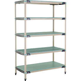 5 Shelf Shelving Unit w/Bottom Shelf Starter 47-3/4"W x 24-1/4"D x 74-3/16"H