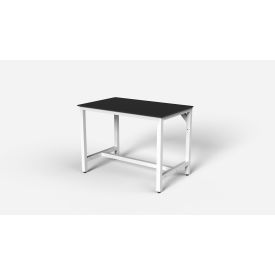 Basix Lab Workbench, Phenolic Top, 48" x 30", White