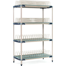 Stationary Drying Rack w/2 Tray Racks & 2 Pan Racks, 47-3/4"W x 24-1/4"D x 74"H