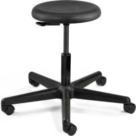 Versa Stool, Polyurethane Seat, Backless, 16" - 21"H Seat, Black