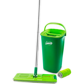 Commercial Rinse N' Wring™ Microfiber Mop System, Green