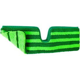 Commercial Dual-Sided Freedom Microfiber Spray Mop Refill, 5" X 15", Green, 6/Pack