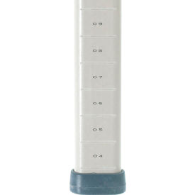 Mobile-Ready Industrial Shelving Post, Polymer, 9-3/16"H