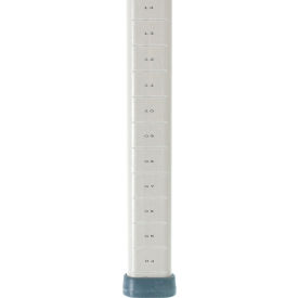 Mobile-Ready Industrial Shelving Post, Polymer, 27-3/16"H