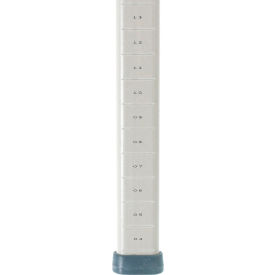 Mobile-Ready Industrial Shelving Post, Polymer, 13-3/16"H