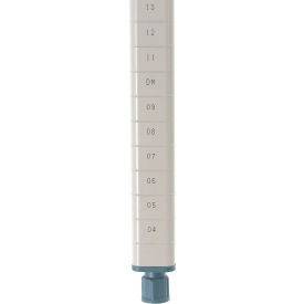 Industrial Shelving Post, Epoxy Coated Steel, 14-3/16"H