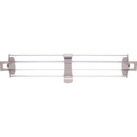 Stackable Shelf Ledge (Back) For Plastic Shelving, 23-1/8''W x 4-7/8''H, Clear