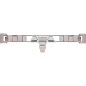 Stackable Shelf Ledge (Side) For Plastic Shelving, 17-1/2''W x 4''H, Silver