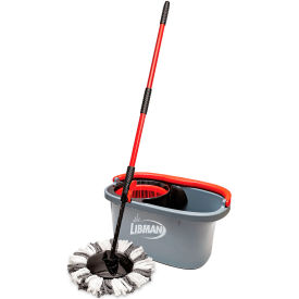 Commercial Pro-Grade Tornado Spin Mop System, Black/Gray