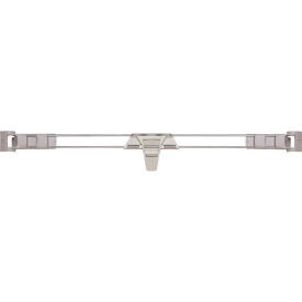 Stackable Shelf Ledge (Back) For Plastic Shelving, 39-5/16''W x 4''H, Silver