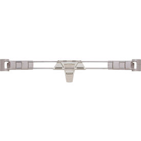 Stackable Shelf Ledge (Side) For Plastic Shelving, 23-1/2''W x 4''H, Silver
