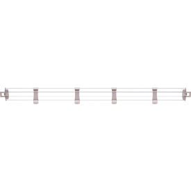 Stackable Shelf Ledge (Back) For Plastic Shelving, 59-1/8''W x 4-7/8''H, Clear