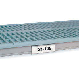 Label Holder For Industrial Plastic Shelving, 4-1/4"L, Gray