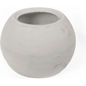 Bonsai Indoor/Outdoor Round Planter, 12-1/4" Dia. x 9-7/8"H, Platinum