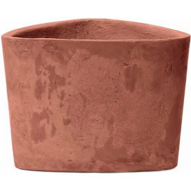 Hawthorne Indoor/Outdoor Triangular Planter, 13"W x 12-1/2"D x 9-1/2"H, Terra Cotta