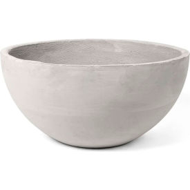 Sedges Indoor/Outdoor Round Planter, 19-3/4" Dia. x 9-1/4"H, Platinum