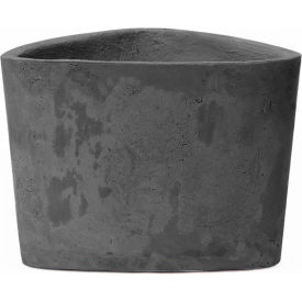 Hawthorne Indoor/Outdoor Triangular Planter, 13"W x 12-1/2"D x 9-1/2"H, Licorice