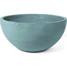 Sedges Indoor/Outdoor Round Planter, 15-1/4" Dia. x 7"H, Turquoise