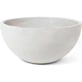Sedge Indoor/Outdoor Round Planter, 23-7/8" Dia. x 11-3/4"H, White