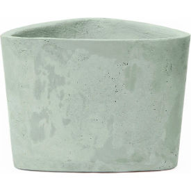 Hawthorne Indoor/Outdoor Triangular Planter, 13"W x 12-1/2"D x 9-1/2"H, Pistachio
