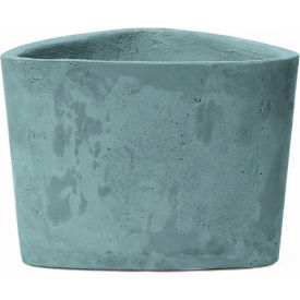 Hawthorne Indoor/Outdoor Triangular Planter, 16"W x 15-3/4"D x 12"H, Turquoise