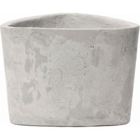 Hawthorne Indoor/Outdoor Triangular Planter, 13"W x 12-1/2"D x 9-1/2"H, Platinum