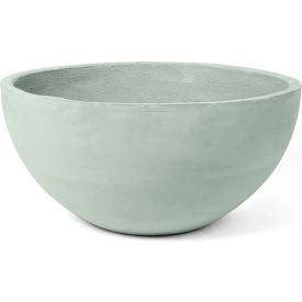 Sedges Indoor/Outdoor Round Planter, 15-1/4" Dia. x 7"H, Pistachio