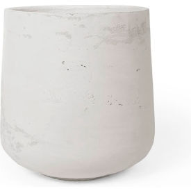 Yew Indoor/Outdoor Round Planter, 11-3/4" Dia. x 12-7/8"H, White