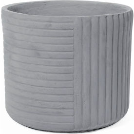 Alpine Indoor/Outdoor Round Planter, 12-5/8" Dia. x 11"H, Stone