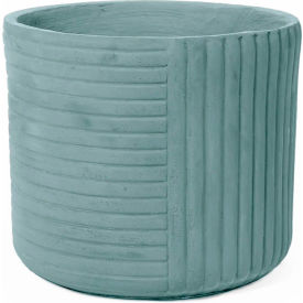 Alpine Indoor/Outdoor Round Planter, 12-5/8" Dia. x 11"H, Turquoise