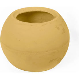 Bonsai Indoor/Outdoor Round Planter, 12-1/4" Dia. x 9-7/8"H, Mustard