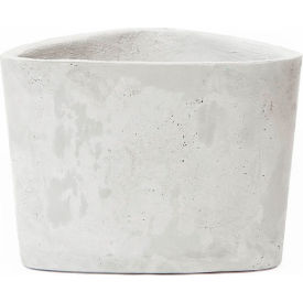 Hawthorne Indoor/Outdoor Triangular Planter, 19"W x 18-1/2"D x 14-1/4"H, White