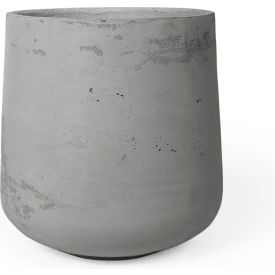Yew Indoor/Outdoor Round Planter, 16-1/8" Dia. x 18-1/2"H, Stone