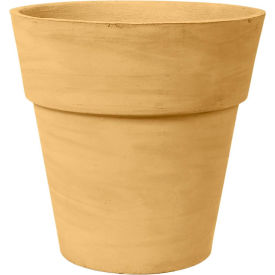 Primrose Indoor/Outdoor Round Planter, 15-5/8" Dia. x 14-3/8"H, Mustard