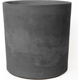 Marigold Indoor/Outdoor Round Planter, 14-1/2" Dia. x 13"H, Licorice