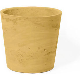 Crocus Indoor/Outdoor Round Planter, 16" Dia. x 16"H, Stone