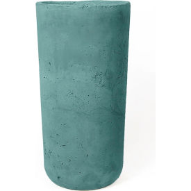 Aster Indoor/Outdoor Round Planter, 10" Dia. x 20"H, Turquoise