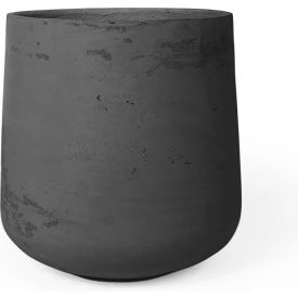 Yew Indoor/Outdoor Round Planter, 16-1/8" Dia. x 18-1/2"H, Licorice
