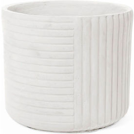 Alpine Indoor/Outdoor Round Planter, 18-1/2" Dia. x 16-7/8"H, White