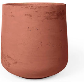 Yew Indoor/Outdoor Round Planter, 16-1/8" Dia. x 18-1/2"H, Terra Cotta