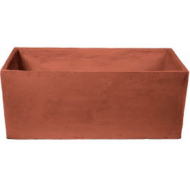 Sequoia Indoor/Outdoor Rectangular Planter, 39-5/8"W x 16-3/8"D x 16-1/2"H, Dark Blue