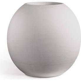 Bonsai Indoor/Outdoor Round Planter, 24" Dia. x 20"H, Platinum