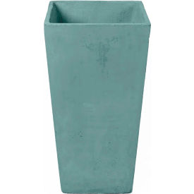 Willow Indoor/Outdoor Square Planter, 15-3/4"W x 15-3/4"D x 29-5/8"H, Licorice