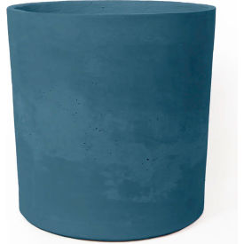 Marigold Indoor/Outdoor Round Planter, 18-5/8" Dia. x 18-3/4"H, Dark Blue