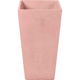 Willow Indoor/Outdoor Square Planter, 13-1/2"W x 13-1/2"D x 23-3/4"H, Terra Cotta