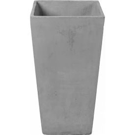 Willow Indoor/Outdoor Square Planter, 13-1/2"W x 13-1/2"D x 23-3/4"H, White