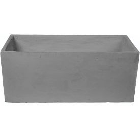 Sequoia Indoor/Outdoor Rectangular Planter, 47-1/4"W x 19-3/4"D x 20"H, White