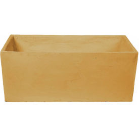 Sequoia Indoor/Outdoor Rectangular Planter, 47-1/4"W x 19-3/4"D x 20"H, Stone